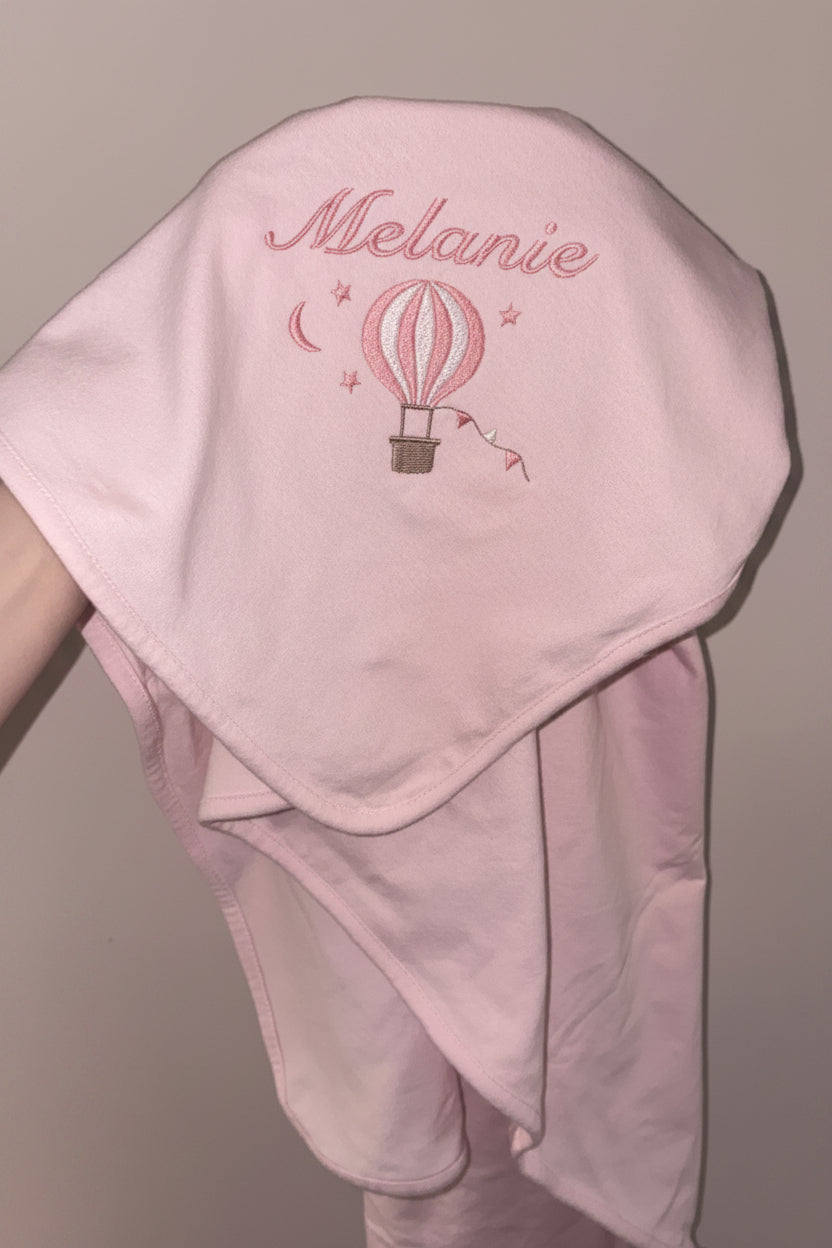 Baby blanket hot air balloon